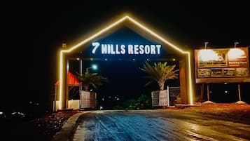 Front of property – evening/night