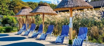 Komfortable feriehus med svømmebasseng