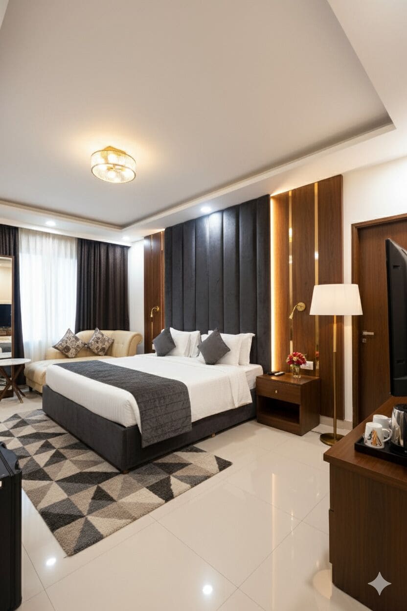 Superior Double Room, City View | Premium bedding, memory-foam beds, desk, laptop workspace