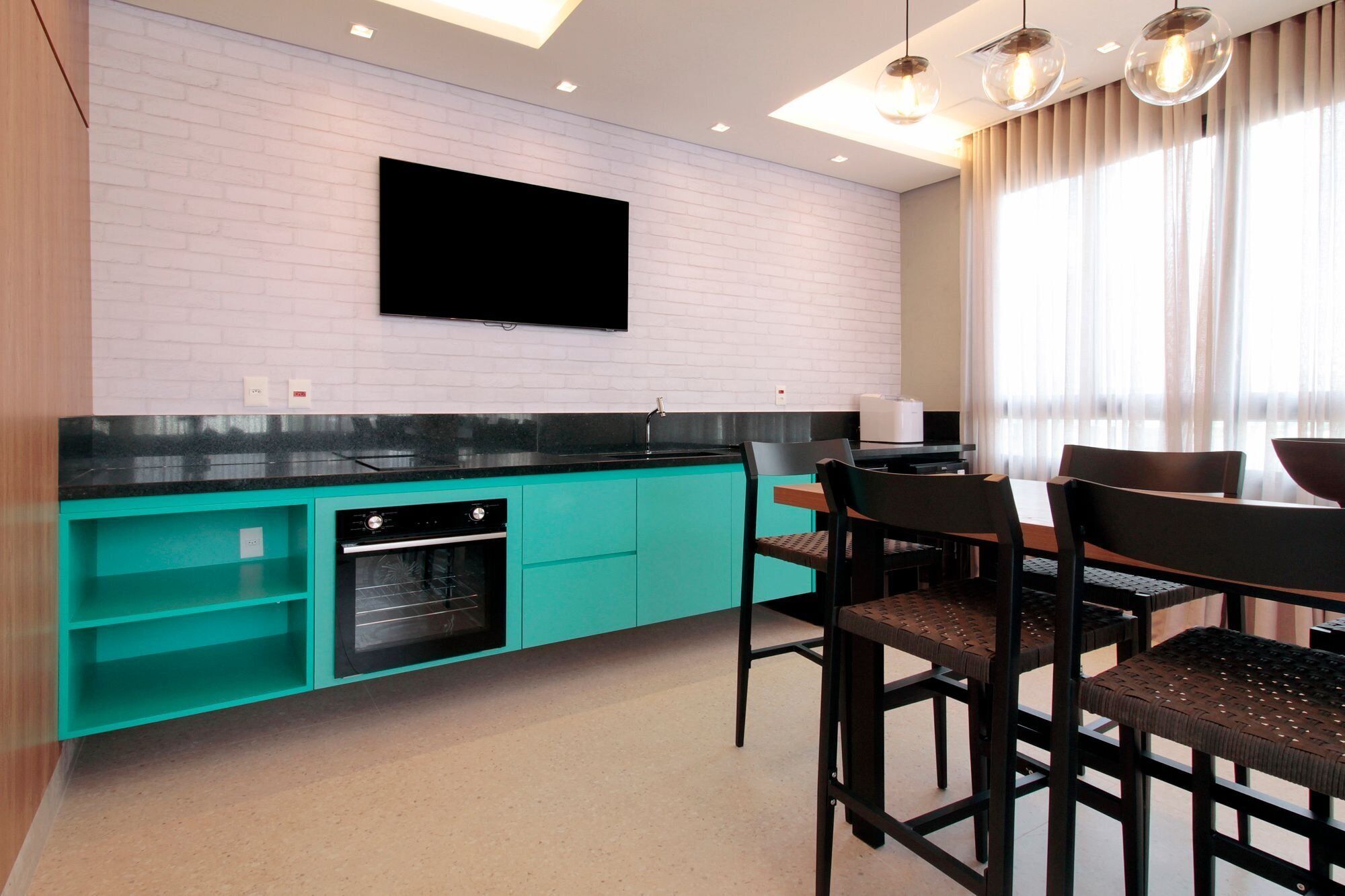 Fridge, microwave, cookware/dishes/utensils