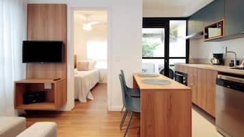 Apartamento conforto | Wi-Fi de cortesia, roupa de cama