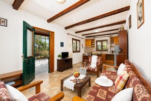 TV - Villa Old Vineyard - One Bedroom Villa, Sleeps 2 (Paxi)