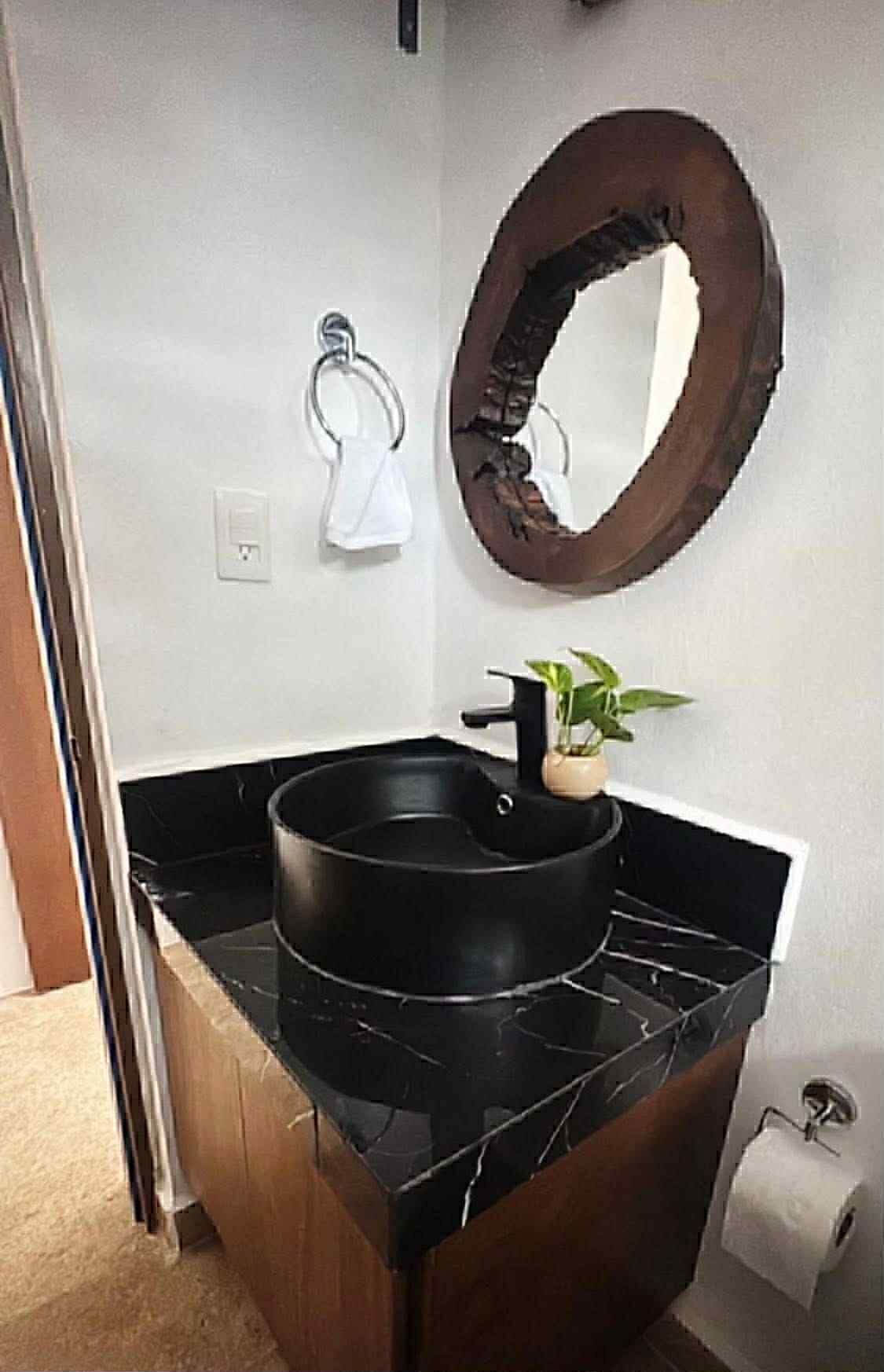 Shower, towels, soap, toilet paper