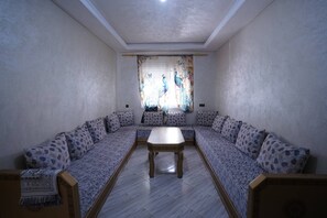 Apartment, 2 Bedrooms, Patio | Living room - Apartment in Martil Rdc, 2 Bedroom Living Room Terrace (Martil)