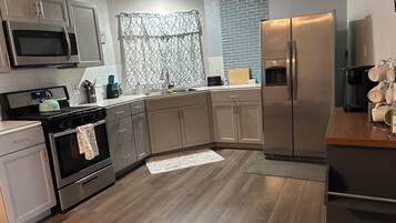 Microwave, oven, stovetop