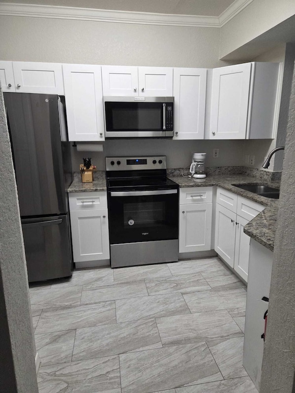 Microwave, oven, stovetop, dishwasher