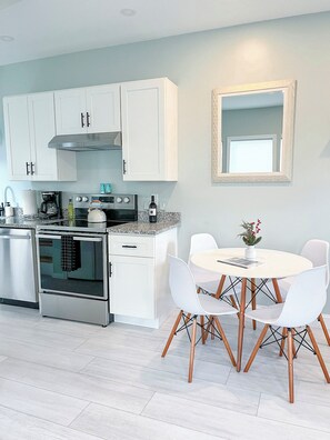Microwave, oven, stovetop, dishwasher