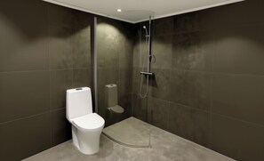 Dusche, Handtücher, Toilettenpapier
