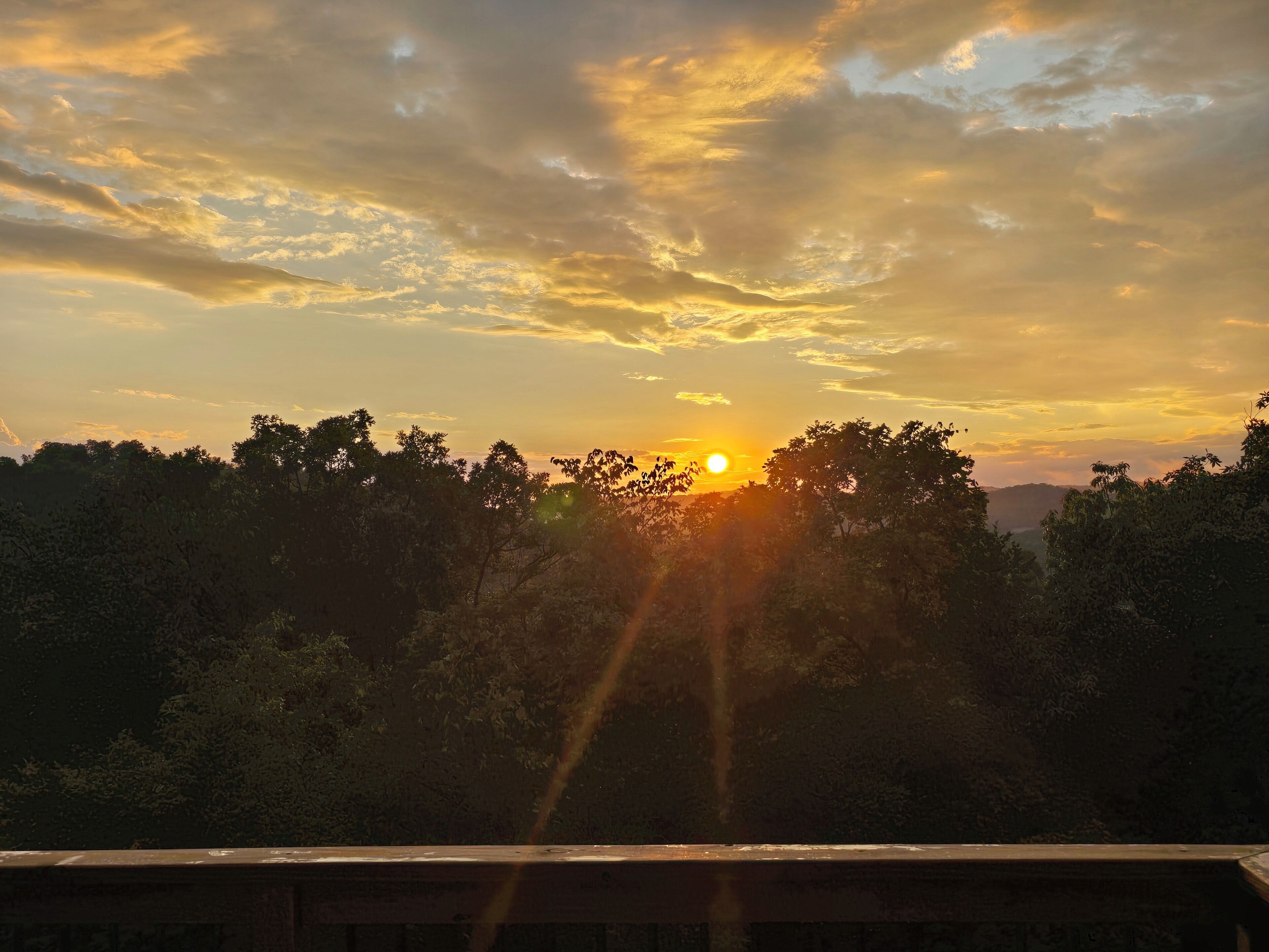 Blick von der Unterkunft