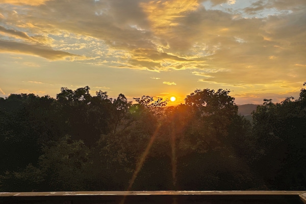Blick von der Unterkunft