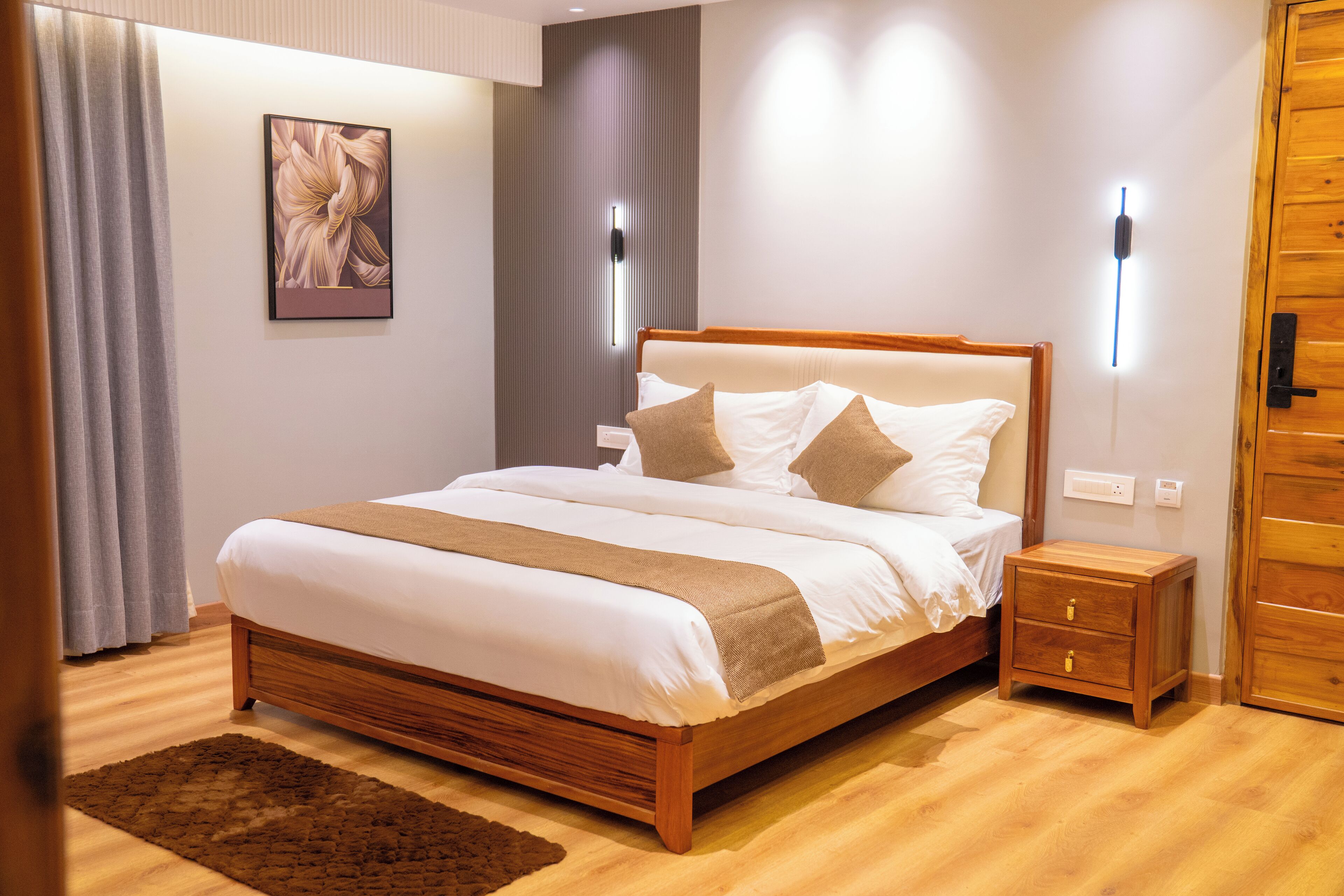 Camera Luxury, 3 camere da letto, cucina, vista giardino | Postazione laptop, insonorizzazione, ferro/asse da stiro, Wi-Fi gratuito