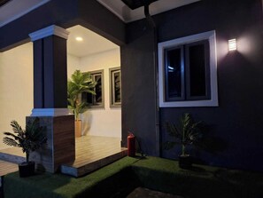 Front of property – evening/night