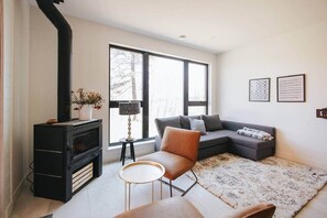 Fernseher, Kamin, Tischtennisplatte