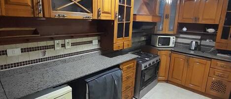 Microwave, oven, stovetop
