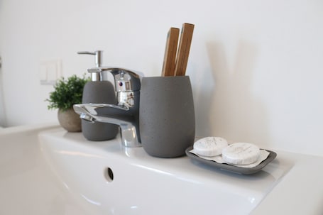 Baño. Comfort Apartments Villach Self CheckIn