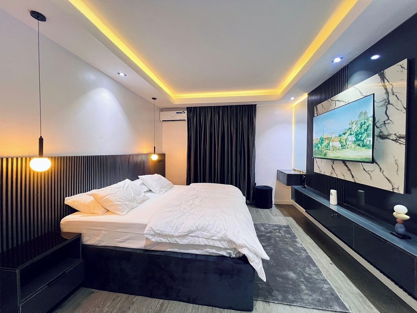 Economy Apartment, Balcony, City View | Desk, laptop workspace, blackout curtains, soundproofing