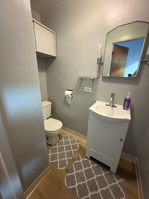 Towels, soap, toilet paper