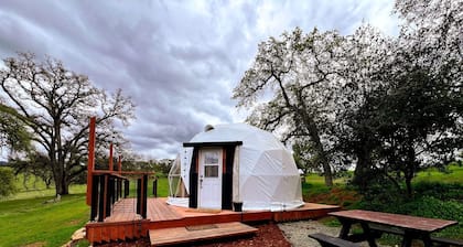Luxurious Rustic Dome with Private Deck and Picnic Table in California