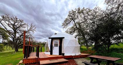 Luxurious Rustic Dome with Private Deck and Picnic Table in California