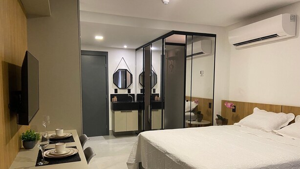 Apartment | Laptop workspace, WiFi (free) - Get Sense (João Pessoa)