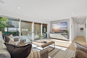 80-inch Smart TV with cable channels
