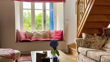 Cheminée, baby-foot, livres, imprimantes