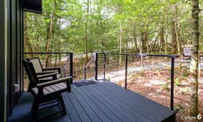 Cabin, Mountain View | Terrace/patio - Couples Glamping Cabin - Bearly Behaving (Balsam Grove)