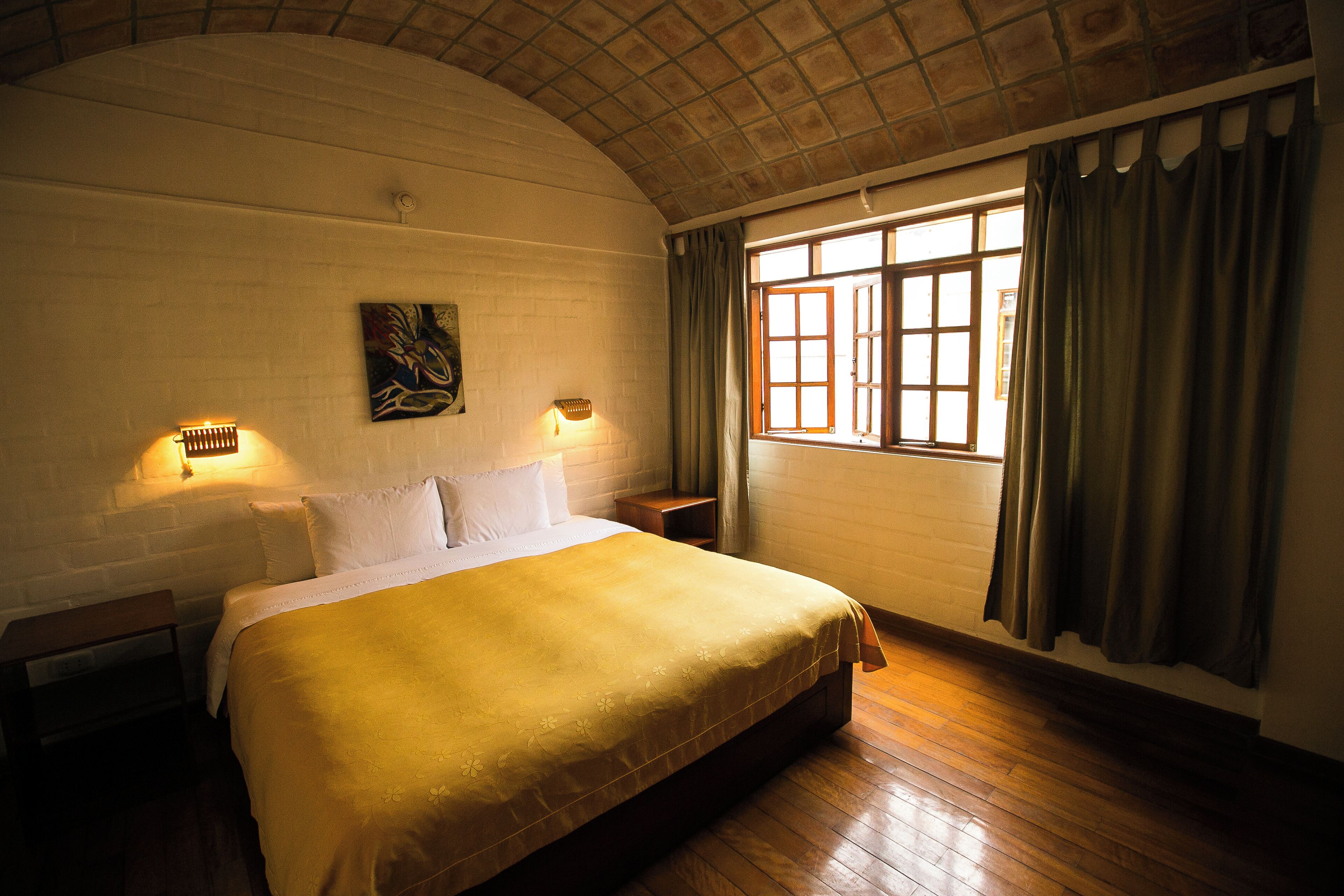 Deluxe-Doppelzimmer, Blick auf den Innenhof | Kostenloses WLAN