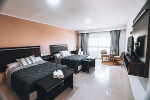 Deluxe Double Room, Park View | Minibar, in-room safe, iron/ironing board, free WiFi