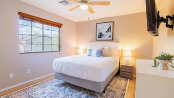 Luxury House, 4 Bedrooms, Private Pool, Pool View | Premium bedding, individually decorated, individually furnished