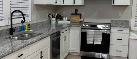 Microwave, oven, stovetop, dishwasher