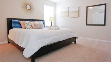 4 bedrooms, iron/ironing board, travel crib, WiFi