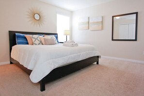 4 bedrooms, iron/ironing board, travel cot, WiFi