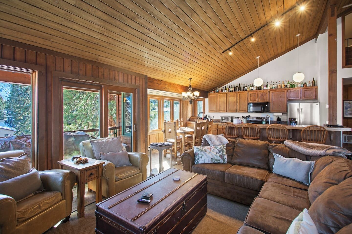 TV, fireplace, video games