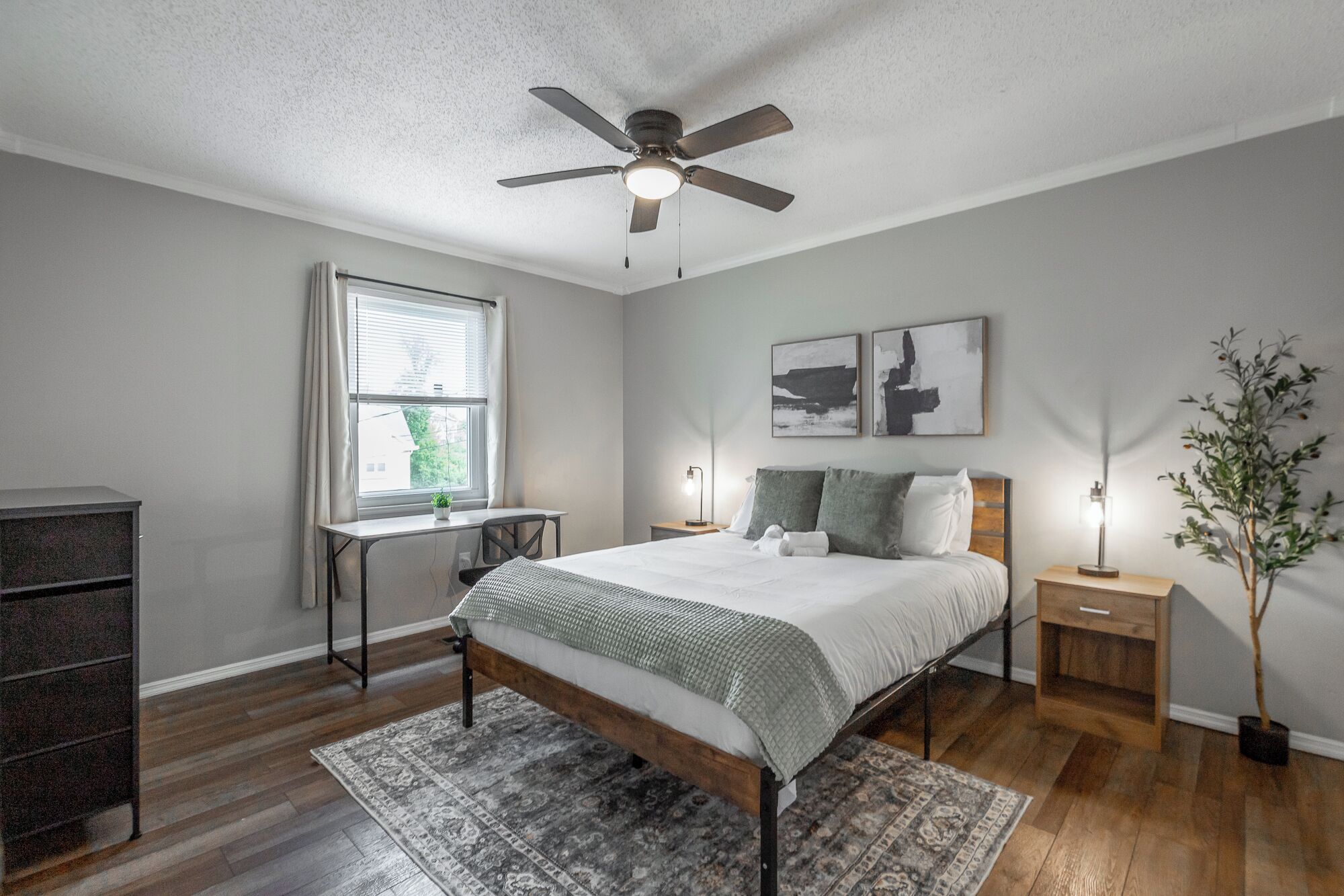 Desk, iron/ironing board, free WiFi, bed sheets