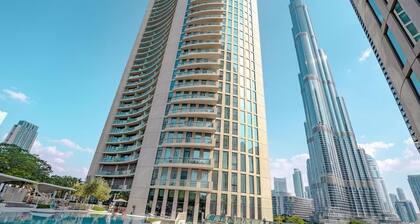1-Bedroom Condo with Breathtaking Close Up Burj Khalifa Views & Infinity Pool