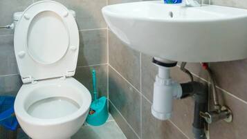 Douche, sĂšche-cheveux