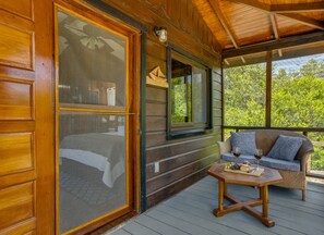 Premium Cabin, 1 Queen Bed, Jetted Tub, Garden View | Terrace/patio - Kmar Villas (Maya Beach)