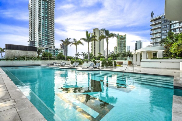 Indoor pool, outdoor pool