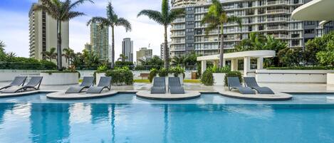Indoor pool, outdoor pool