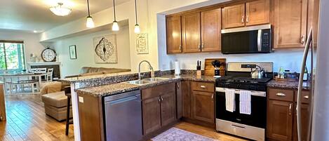 Microwave, oven, stovetop, dishwasher