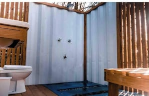 Spa - Unique Container Home with Open Air Bathroom (Gros Islet)