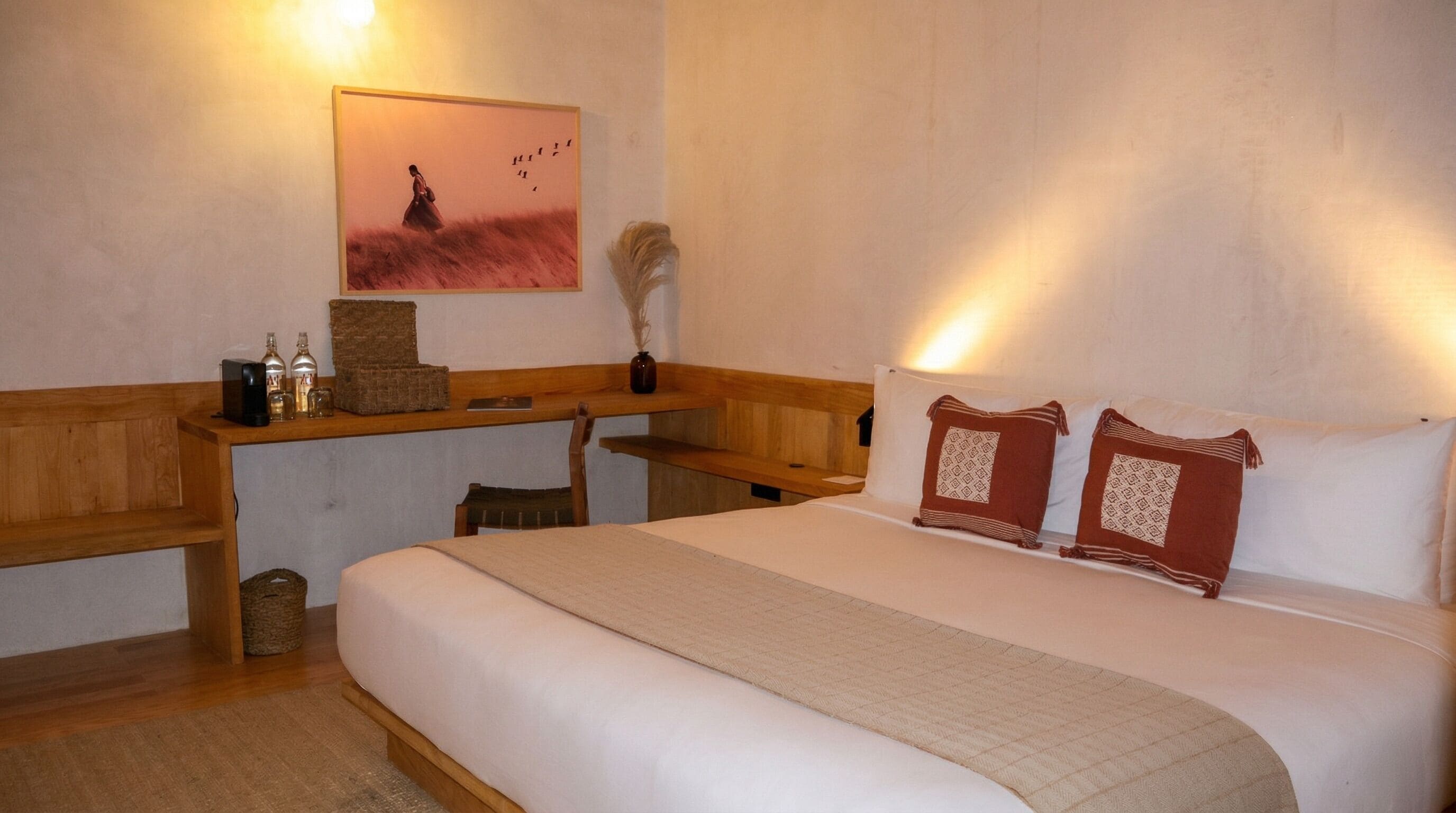 Premium bedding, down duvets, Select Comfort beds, minibar