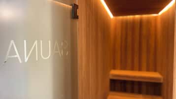 Sauna seca, banheira de hidromassagem, sauna a vapor