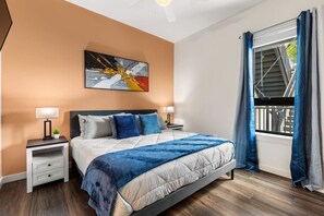 1 غرفة نوم ومكتب ومكواة/لوح كي وواي فاي