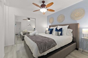 1 bedroom, iron/ironing board, travel crib, WiFi