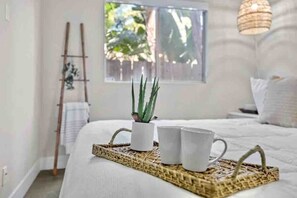 4 bedrooms, iron/ironing board, travel crib, WiFi