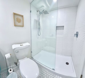 Shower, hair dryer