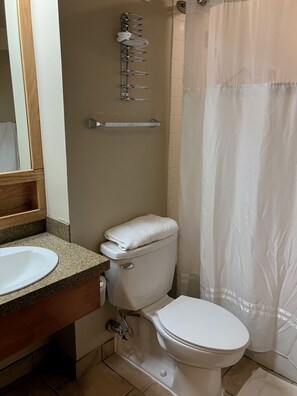 Hair dryer, towels, soap, shampoo - Charming 1-bedroom Iron Blosam ski condo in Snowbird Utah (Snowbird)
