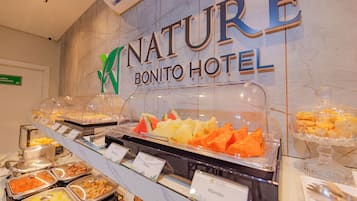 Free daily self-serve breakfast